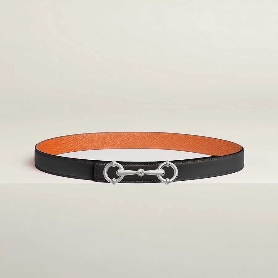 Lady Rider belt buckle & Reversible leather strap 24 mm - Image 1